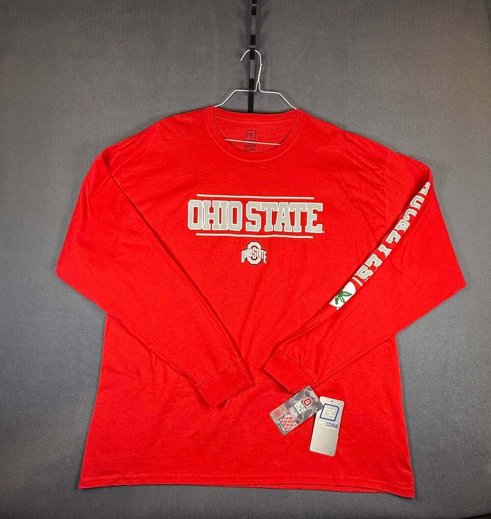 ProEdge by Knights Apparel Ohio State Buckeyes Red Long Sleeve T-Shirt Men's 2XL